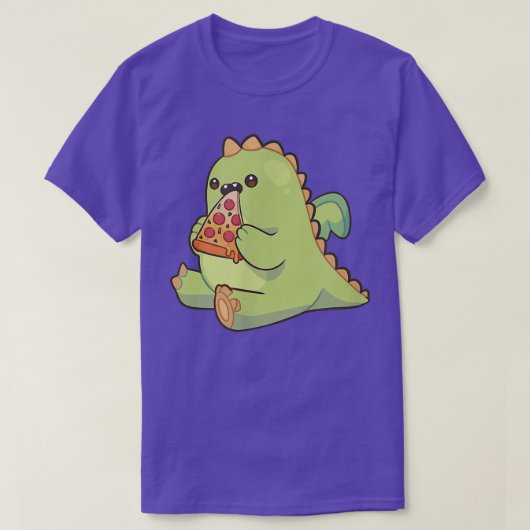 Dragon Monster Nom Pizza T-Shirt (Design voorkant)