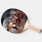 Dragon & Moon fantasie-illustratie Tafeltennisbatje (Zijkant)