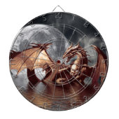 Dragon & Moon Fantasy Art Dart Board Dartbord (Voorkant)