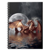 Dragon & Moon Fantasy Art Notitieboek (Voorkant)