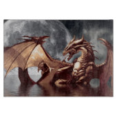 Dragon & Moon Fantasy Design Snijplank (Voorkant)