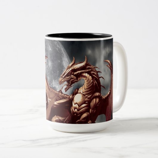 Dragon & Moon Fantasy Mok (Voorkant rechts)