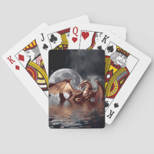 Dragon & Moon Fantasy Mythical Spelling Cards Pokerkaarten