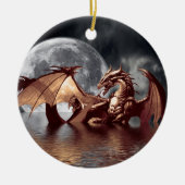 Dragon Moon Fantasy Tree Ornament (Voorkant)