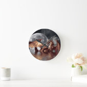 Dragon & Moon Fantasy Wall Clock Ronde Klok (Huis)