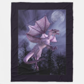 Dragon Moon Fleece Deken (Voorkant)