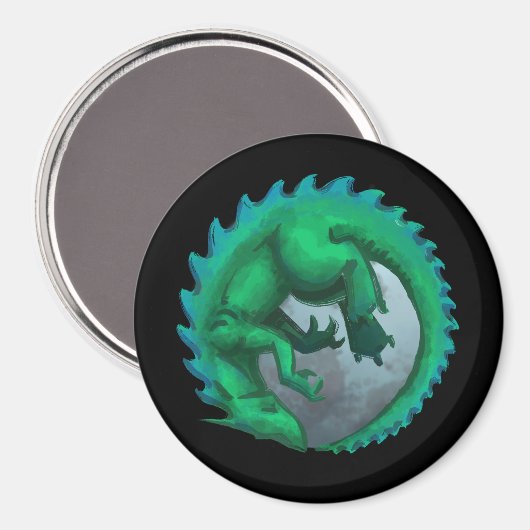 Dragon Moon Fridge Magnet (Voorkant / Achterkant)