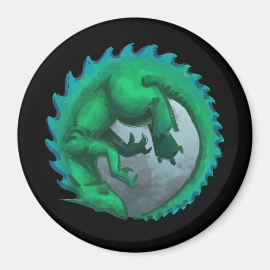 Dragon Moon Fridge Magnet (Voorkant)