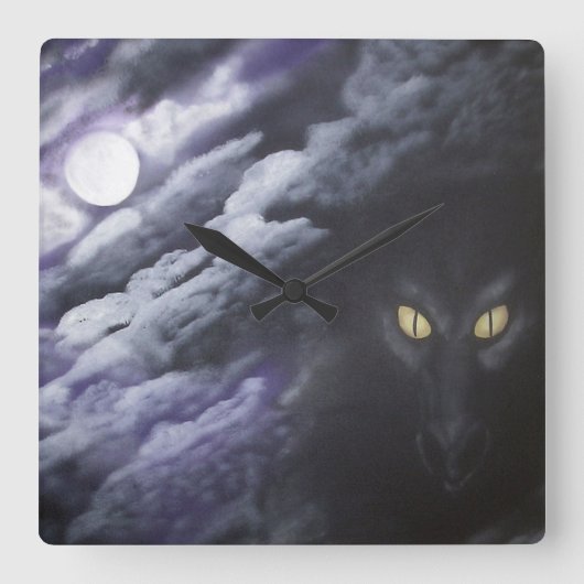 Dragon Moon - Klock Vierkante Klok (Voorkant)