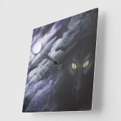 Dragon Moon - Klock Vierkante Klok (Hoek)