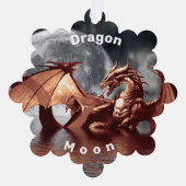 Dragon Moon Ornament Kaart (Voorkant)