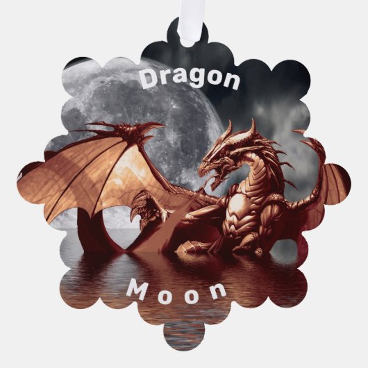 Dragon Moon Ornament Kaart (Voorkant)