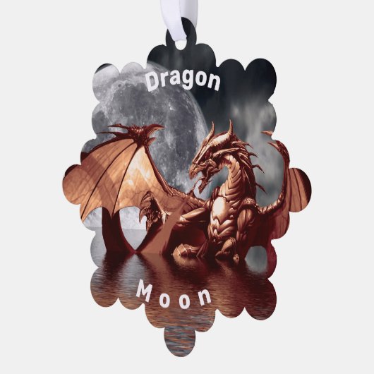 Dragon Moon Ornament Kaart (Links)