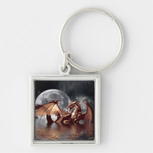 Dragon & Moon Sleutelhanger