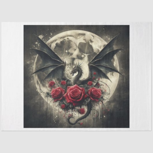 Dragon Moon Tissuepapier (Voorkant)