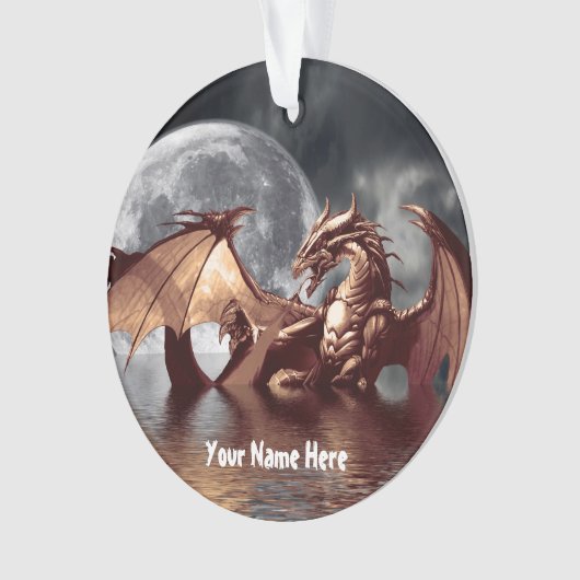 Dragon Moon Tree Ornament (voorkant)