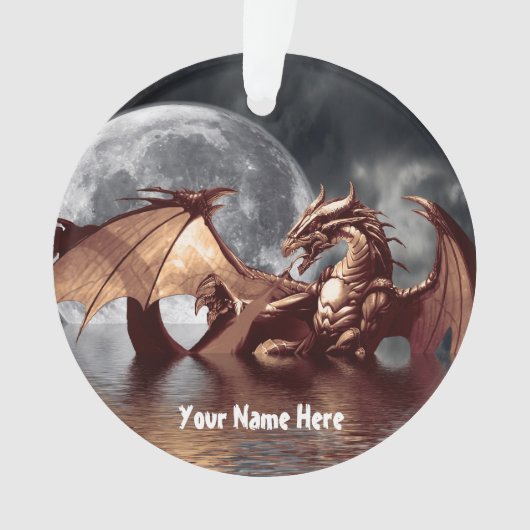 Dragon Moon Tree Ornament (voorkant)