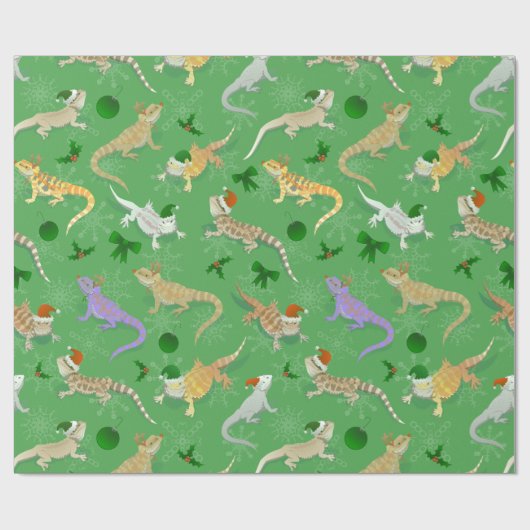 Dragon Morph Holiday Green Cadeaupapier (Vlak)
