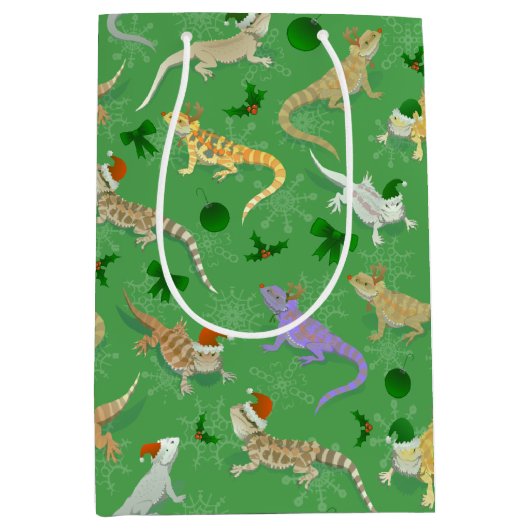 Dragon Morph Holiday Green Medium Cadeauzakje (Voorkant)