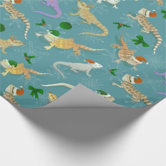 Dragon Morph Holiday Ice Cadeaupapier (Hoek)