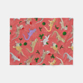 Dragon Morph Holiday Red Fleece Deken (Voorkant (Horizontaal))