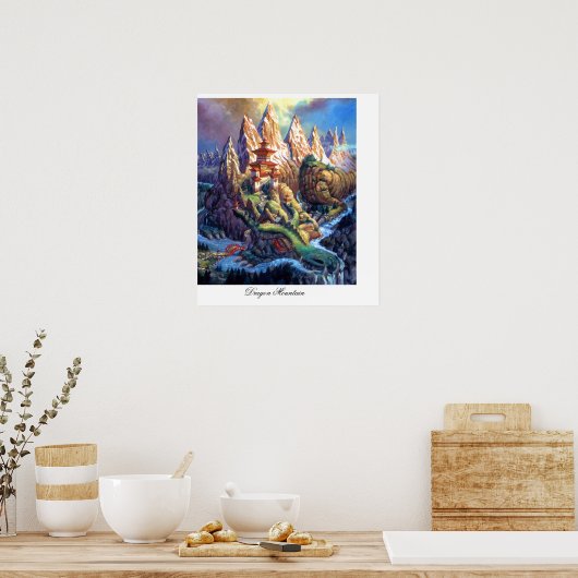 Dragon Mountain Poster (Keuken)