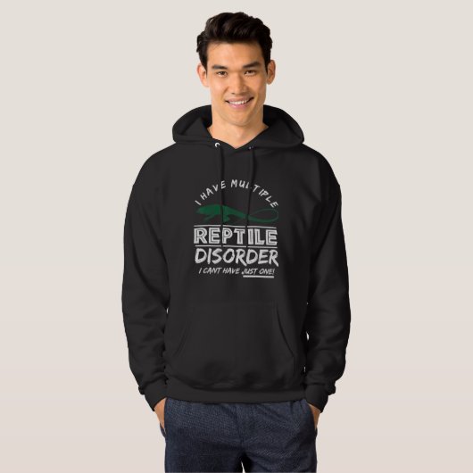 Dragon Multiple Reptile Disorder Iguana Hoodie (Voorkant volledig)