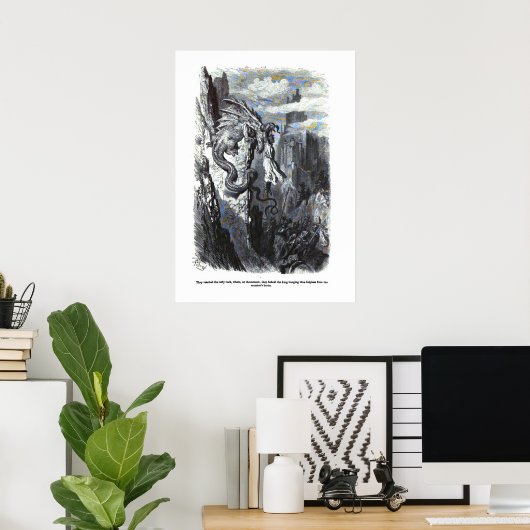 Dragon Myth Poster Gustave Dore (Thuiskantoor)