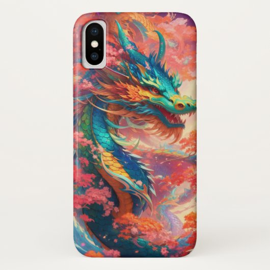Dragon Mythique Asiatique Art Fantastique Japonais Case-Mate iPhone Case (Achterkant)