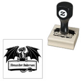 Dragon Name Bord Personalize Rubber Stamp Rubberstempel (Gestempeld)