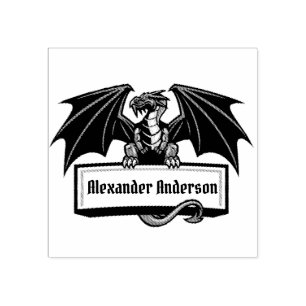 Dragon Name Bord Personalize Rubber Stamp Rubberstempel