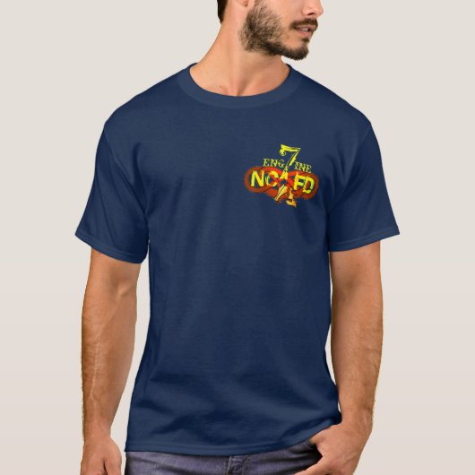 dragon, NCFD, 7, ENGINE, North Charleston T-shirt (Voorkant)