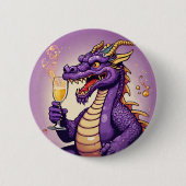 Dragon Nieuwjaar Chinees Maansterrenbeeld 2024 Ronde Button 5,7 Cm (Voorkant)