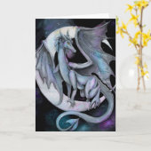 "Dragon Night" fantasie leeg wenskaart Kaart (Gele Bloem)