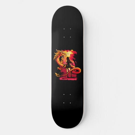 Dragon Ninja Girl Skateboard Deck (Voorkant)