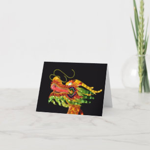 Dragon Notecard van het Chinese Lantern-festival Bedankkaart