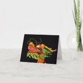 Dragon Notecard van het Chinese Lantern-festival Bedankkaart (Voorkant)