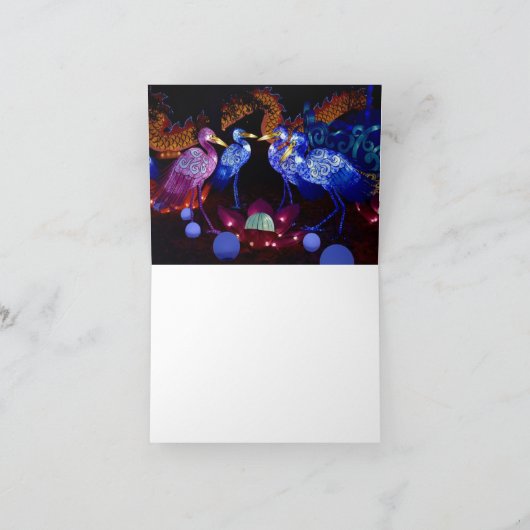 Dragon Notecard van het Chinese Lantern-festival Bedankkaart