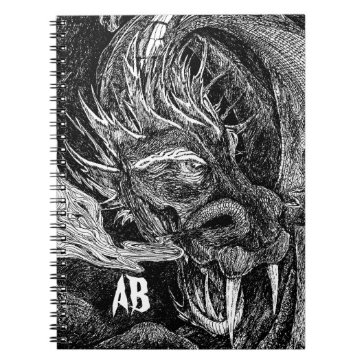 Dragon;notitieboek van initialen notitieboek (Voorkant)