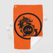 Dragon Novelty Golfer Initial Gift Golfhanddoek (Insitu)
