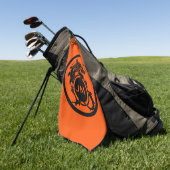 Dragon Novelty Golfer Initial Gift Golfhanddoek (Groen)