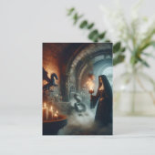 Dragon Nun Horror Briefkaart (Staand voorkant)