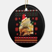 Dragon Oegly met kerstkeuken Keramisch Ornament (Links)