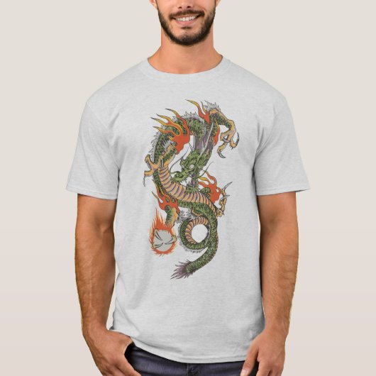 Dragon of Fire and Power T-shirt (Voorkant)