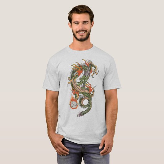 Dragon of Fire and Power T-shirt (Voorkant volledig)