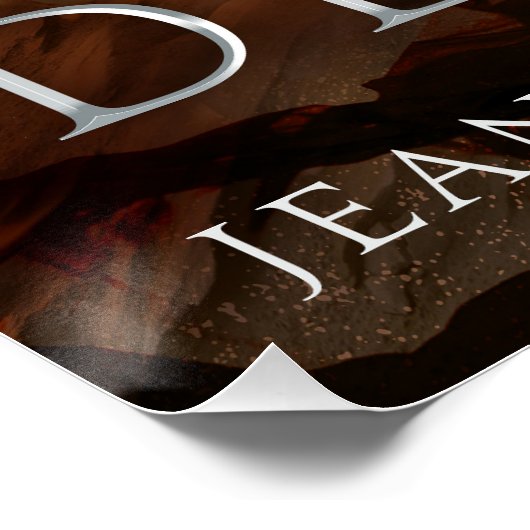 Dragon of the Desert Book Hoesje Art Glossy Poster (Hoek)