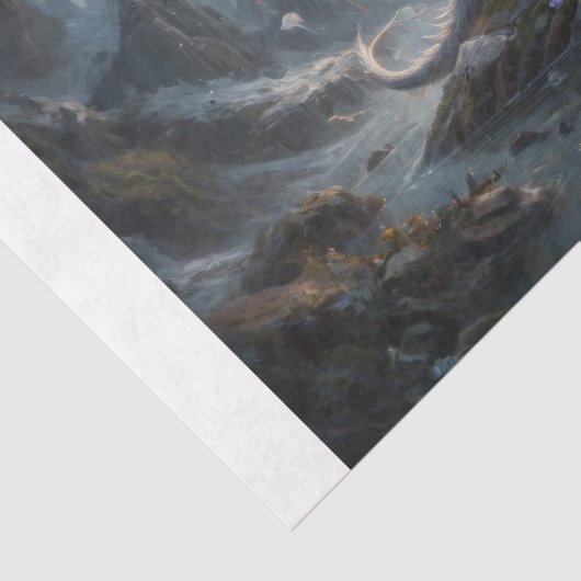 Dragon of the Sacred Valley Decoupage Tissuepapier (Detail)