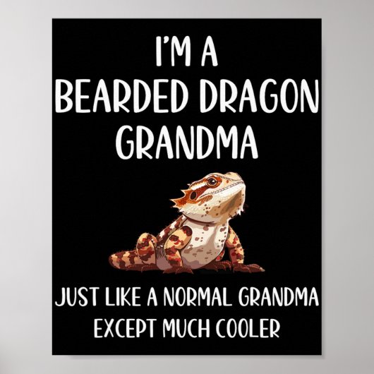 Dragon Oma Definitie Dieren Lover Moeders Da Poster (Voorkant)