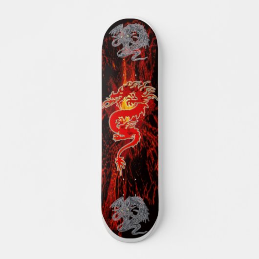 Dragon on Fire Persoonlijk Skateboard (Voorkant)