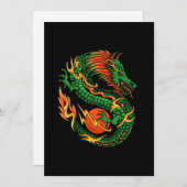 Dragon ontwerp illustratie kaart (Voorkant / Achterkant)